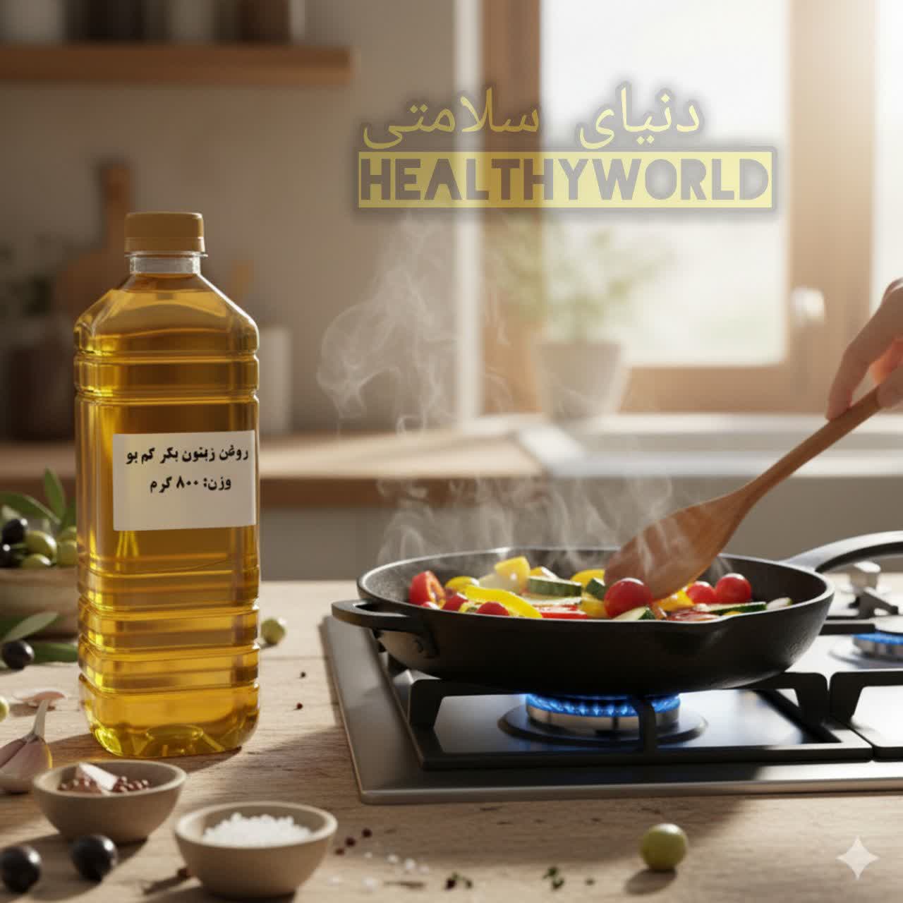 روغن زیتون بکر کم بو 800گرمی - Image 3