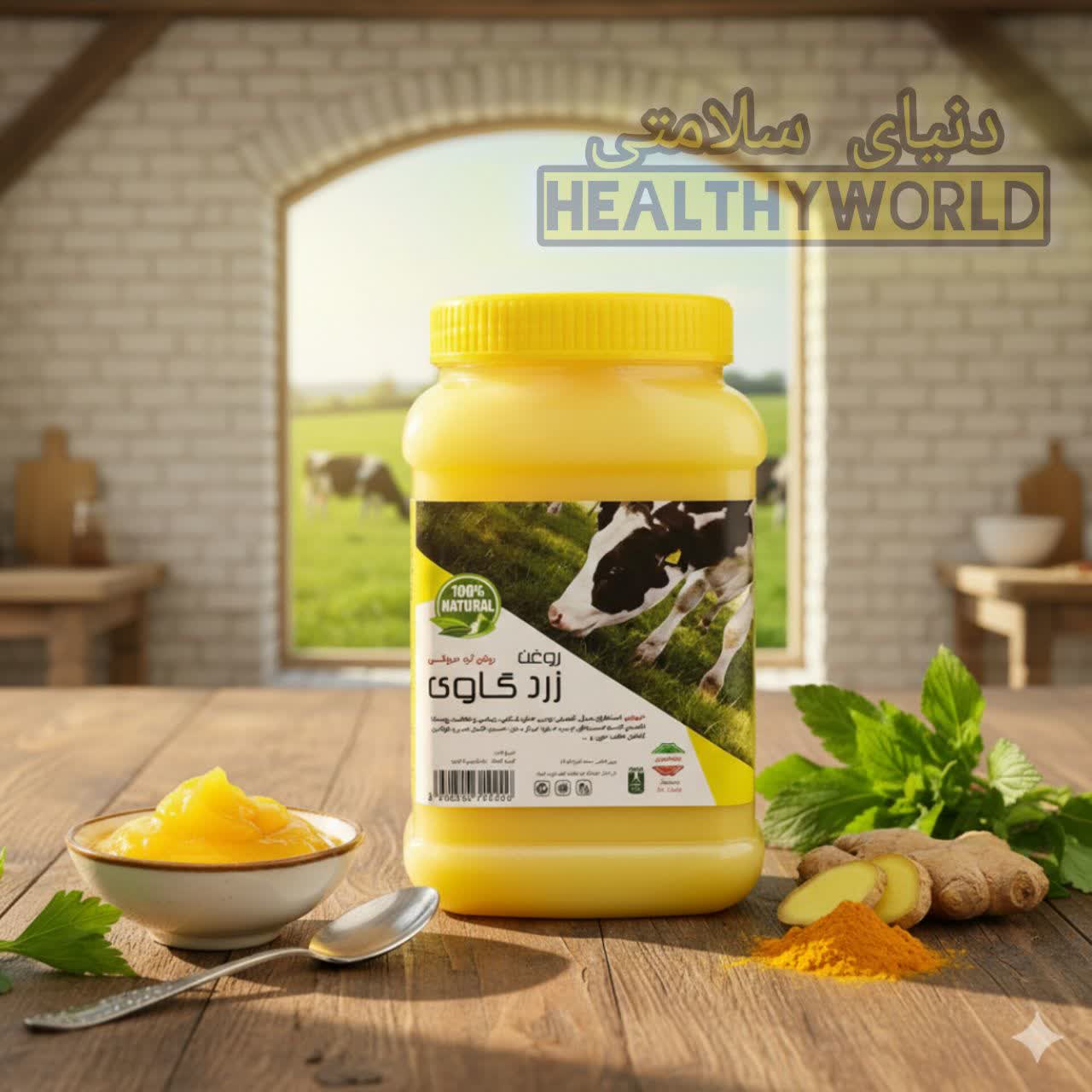 روغن حیوانی زرد گاوی 1000گرمی - Image 5