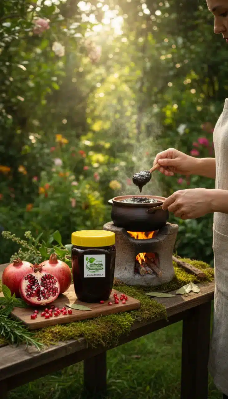 رب انار گوشتی ملس خانگی یک کیلو - Image 3