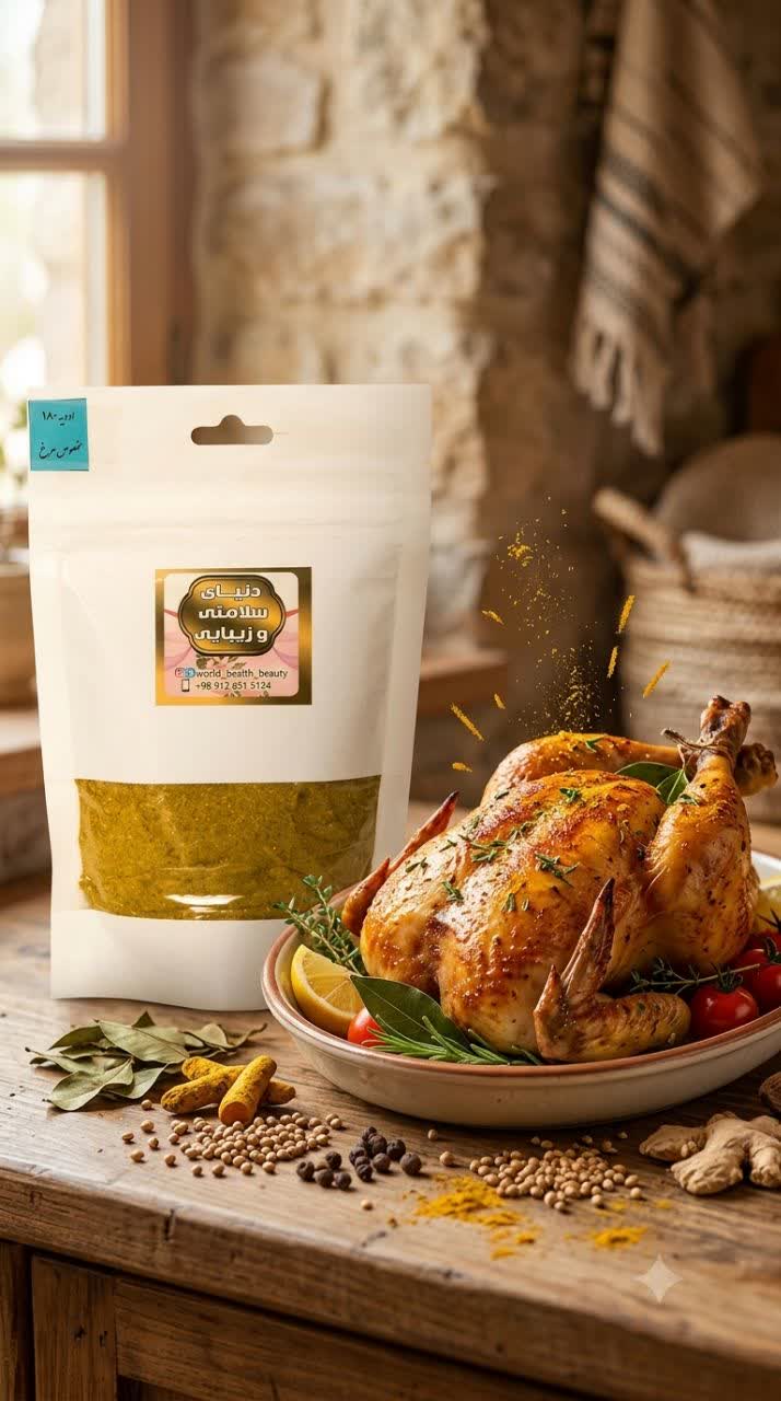 ادویه مخصوص مرغ 100گرمی