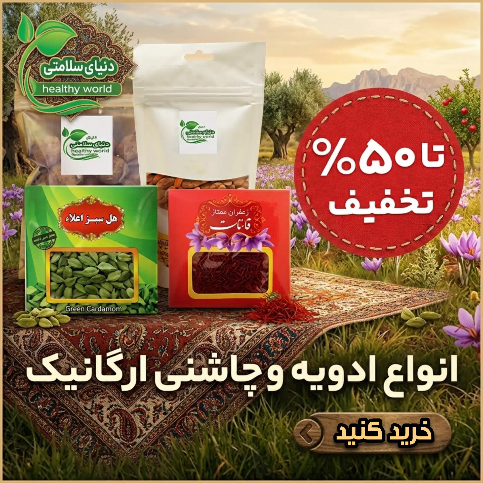ادویه و چاشنی ارگانیک